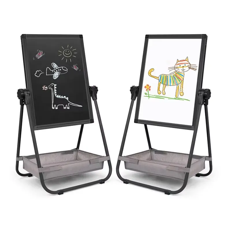 Kids Art Easel - Chevalet magnétique pour enfants, tableau d'écriture