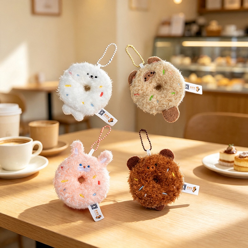 Kids Toys Easter - Peluche Donut Chat, Donut Ours, Donut