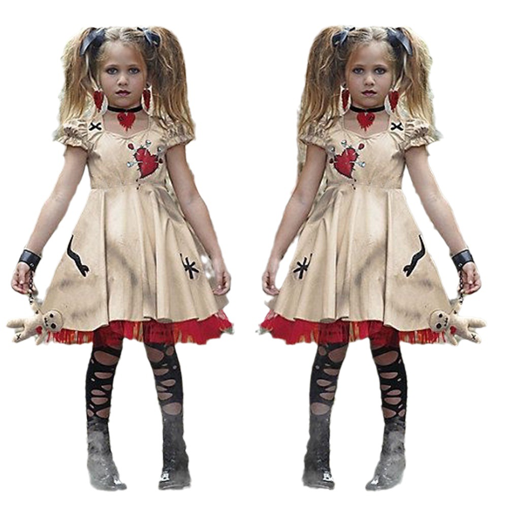Kids Toys Resale - Costume d'halloween pour fille, poupée vaudou,