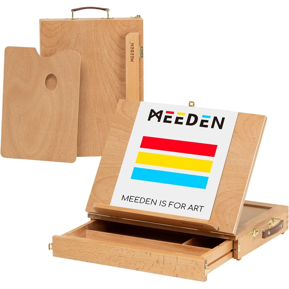 Kids Art Easel - Chevalet de table portable en bois