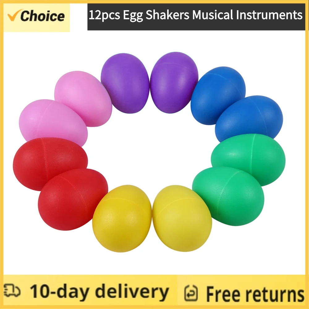 Kids Toys Easter - 12 shakers à œufs de Pâques