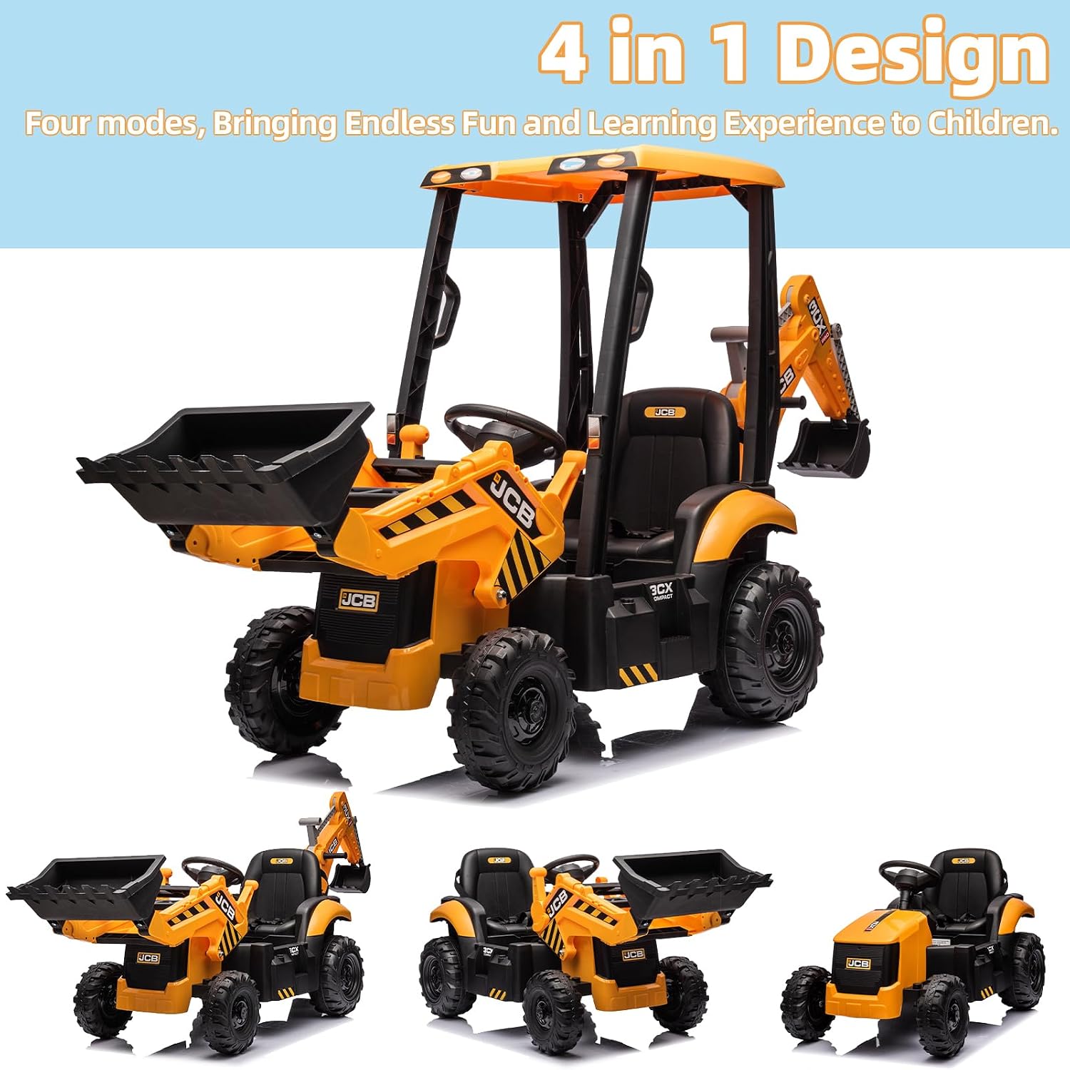 Excavatrice électrique JCB 12V - Kids Toys Jcb avis et prix