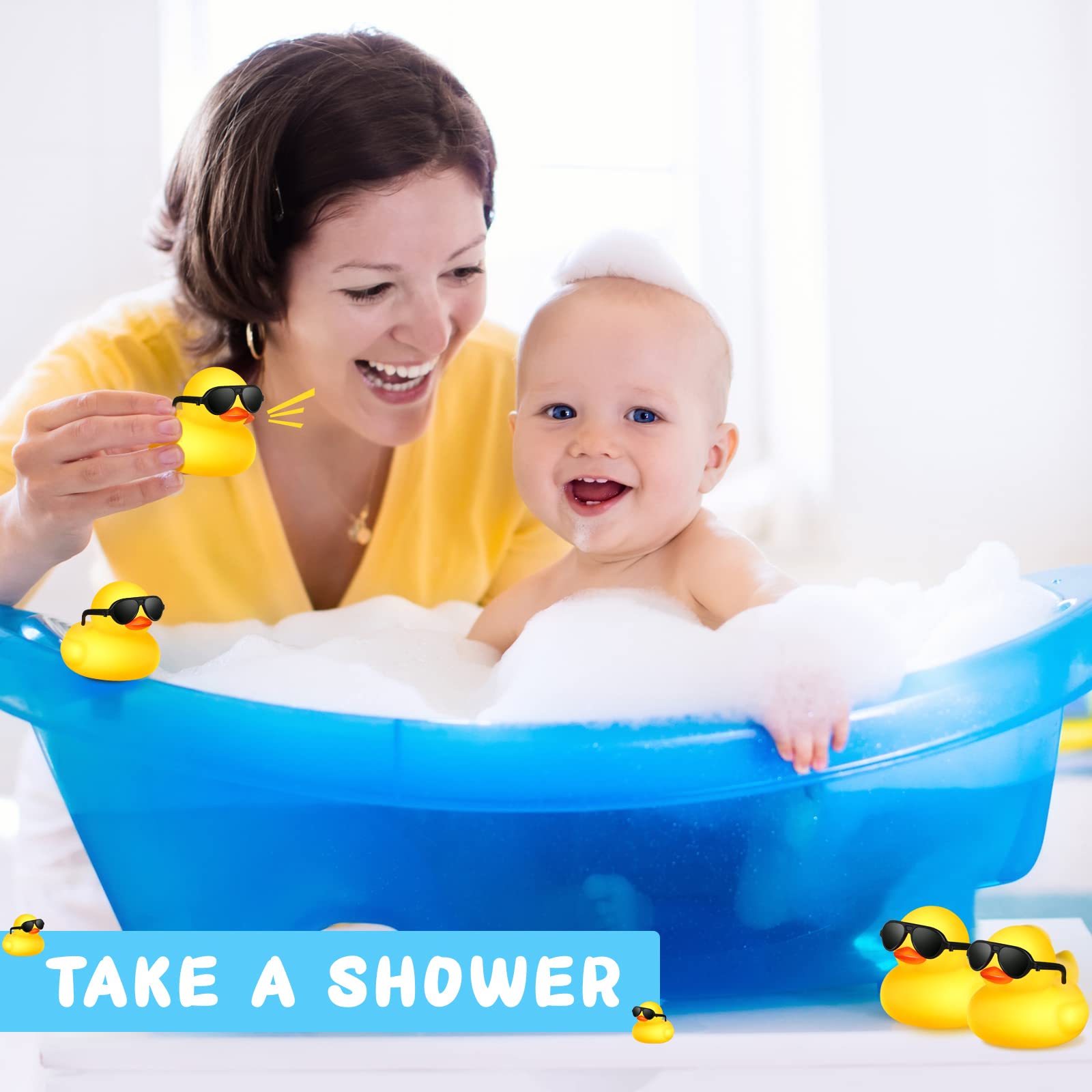 Mini canards en caoutchouc jau - Rubber Duck Bath avis et prix
