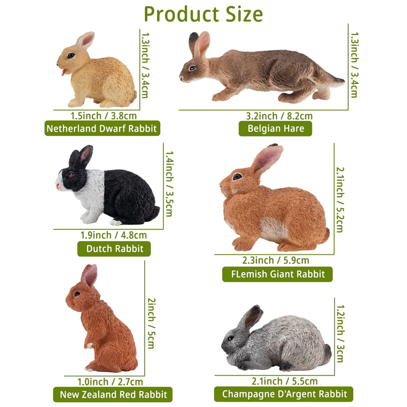 12 pièces Simulation lapin fer - Kids Toys Easter avis et prix