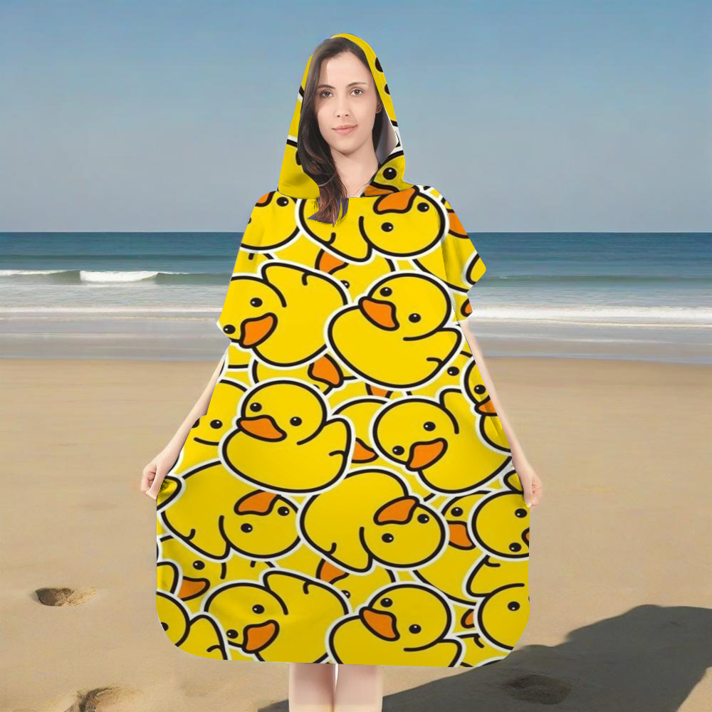 Serviette de plage à capuche a - Rubber Duck Bath avis et prix