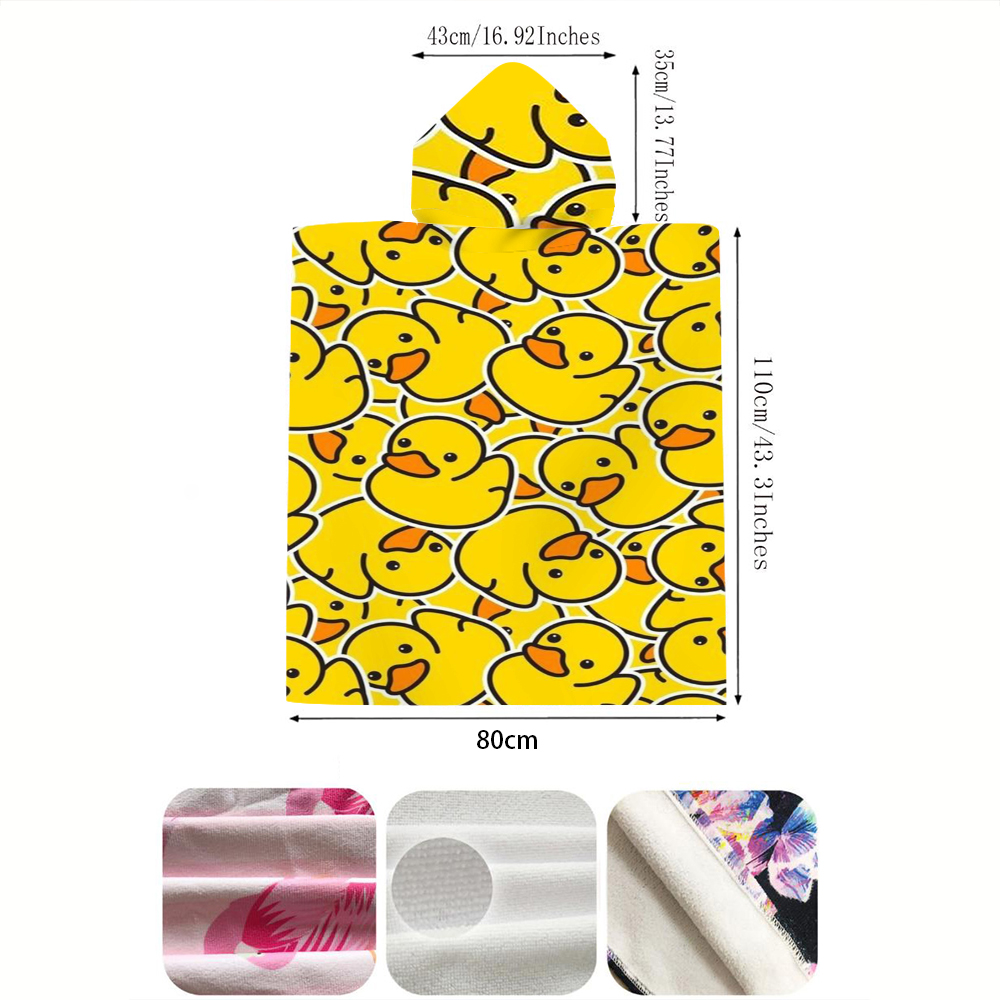 Serviette de plage à capuche a - Rubber Duck Bath avis et prix