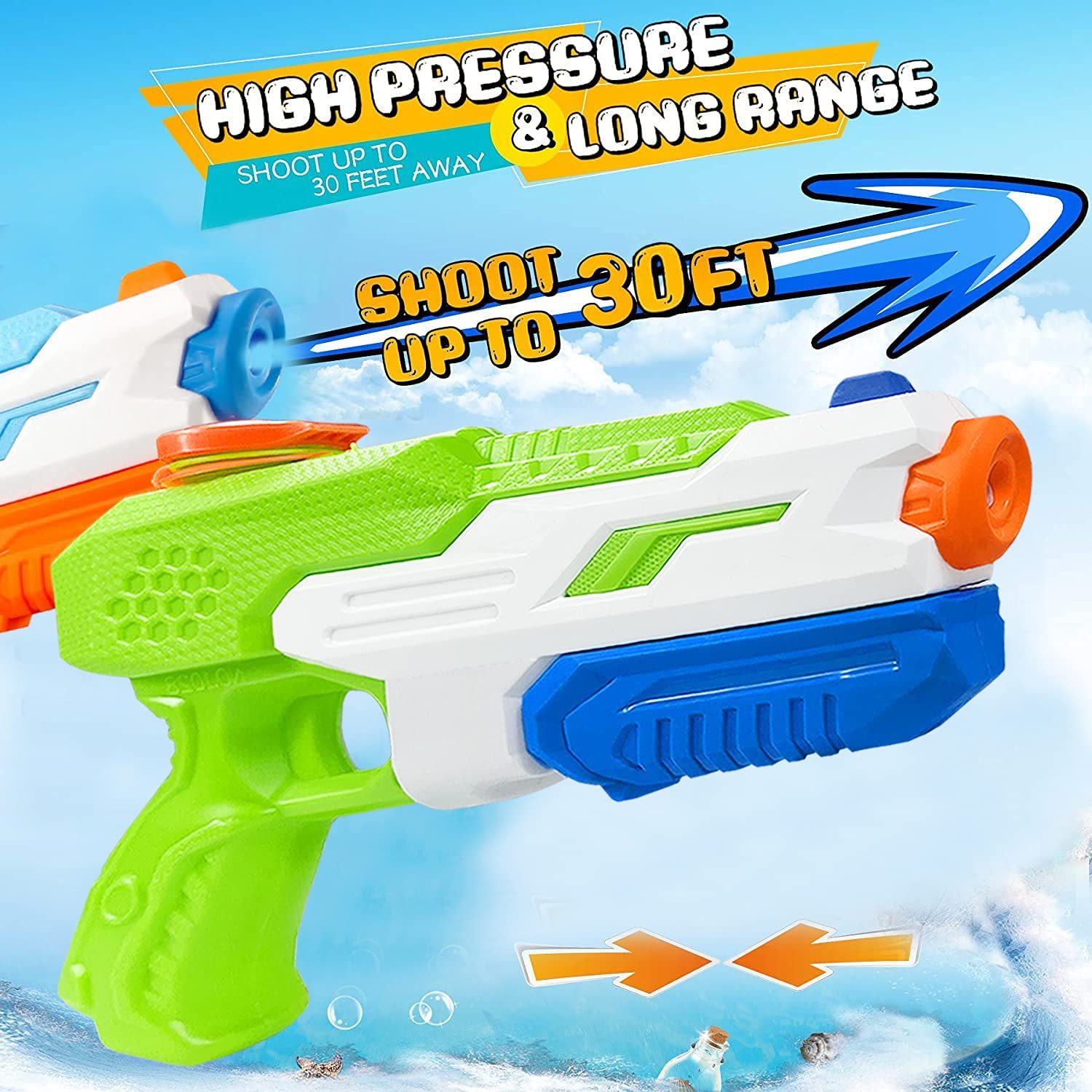 Pistolets à eau 600CC, jouets  - Kids Yard Toys avis et prix