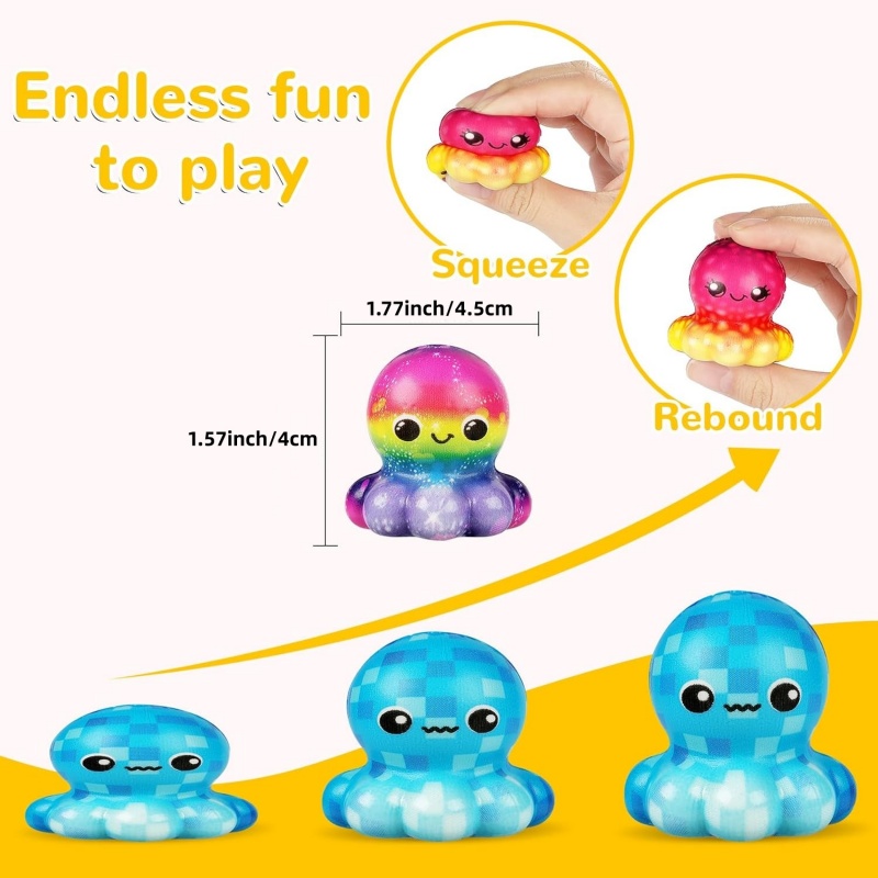 6/12 Pièces Jouets Poulpe Squi - Kids Toys Easter avis et prix